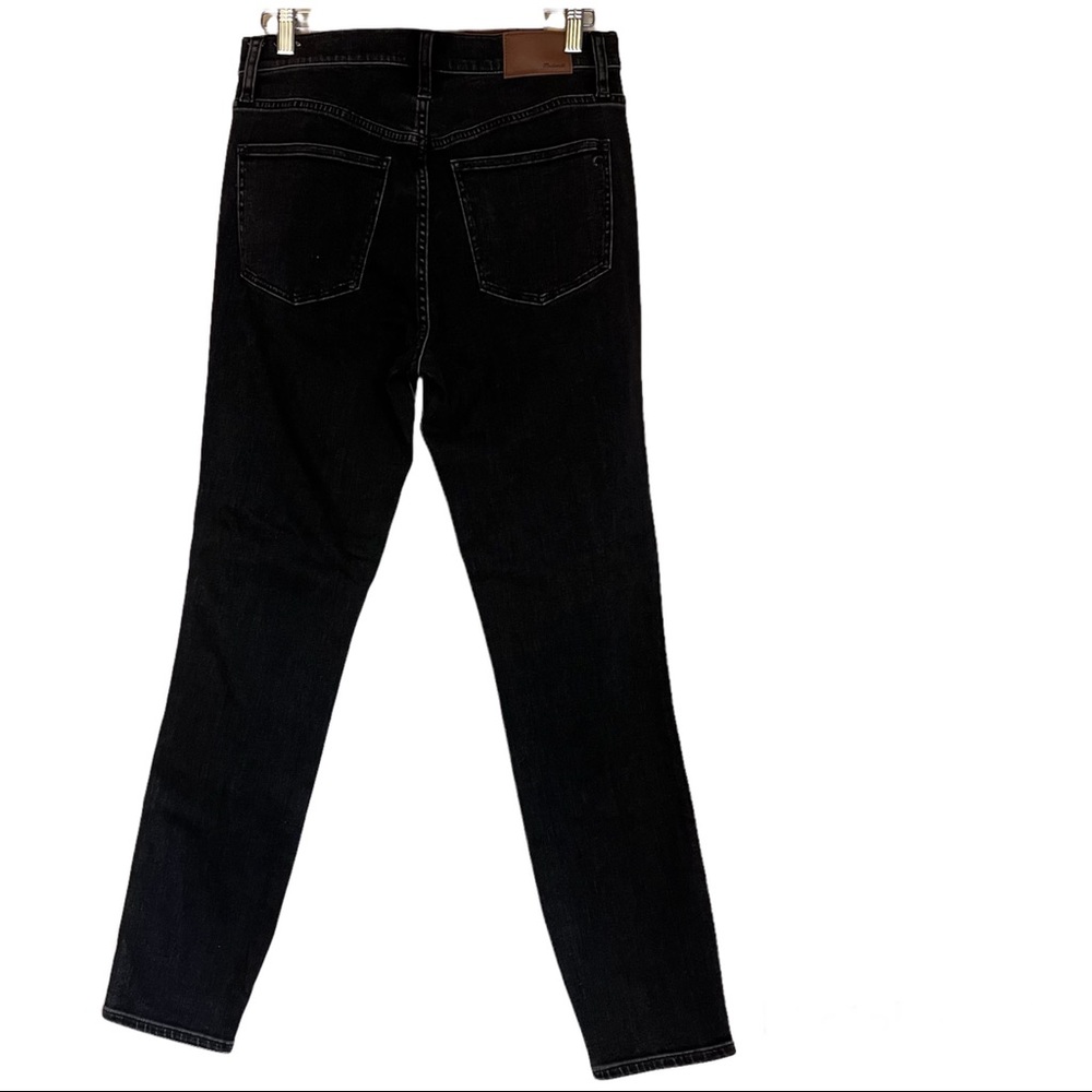 MadeWell 10” High Riser Skinny Skinny black wash size 28 jeans - Picture 2 of 5